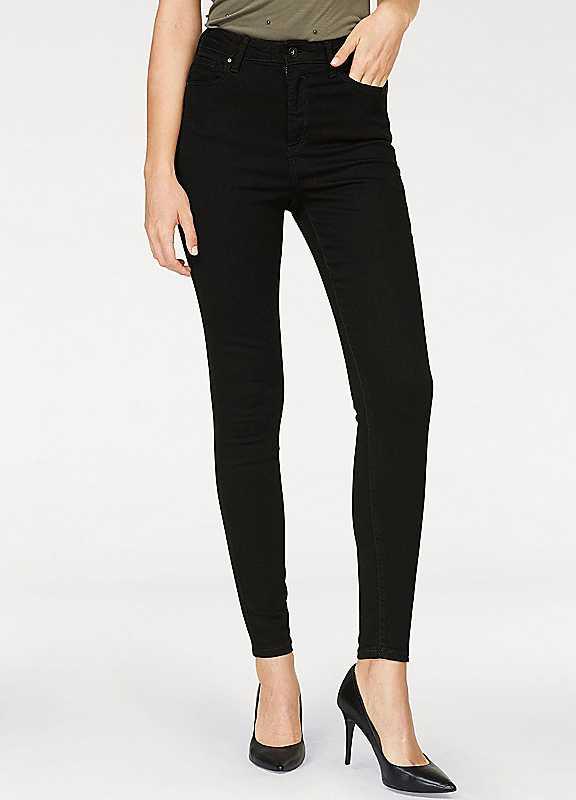 Vero Moda VMSophia High-Waisted Jeans - Black - Size S/Regular on Productcaster.