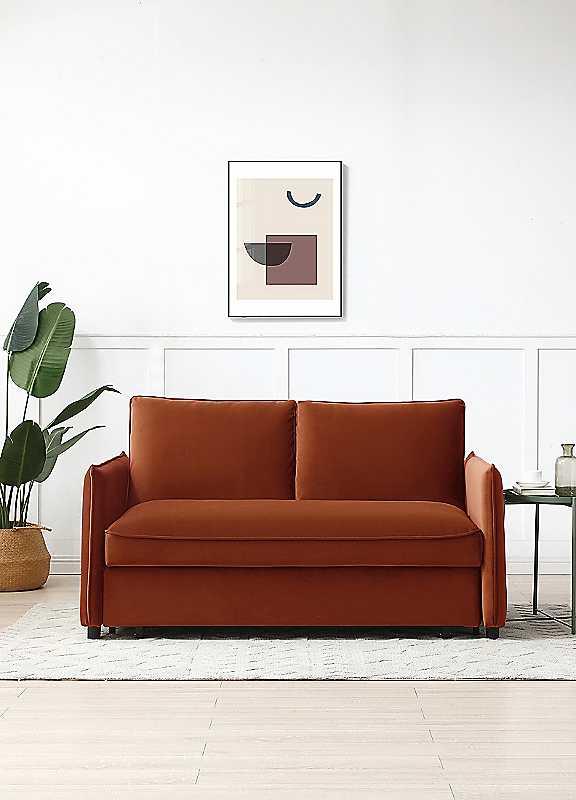 Vienna Sofa Bed - Orange on Productcaster.