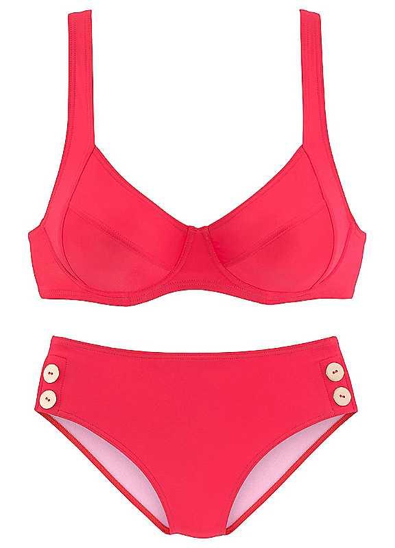 Vivance Underwired Bikini - Bright Red - Size 16E on Productcaster.