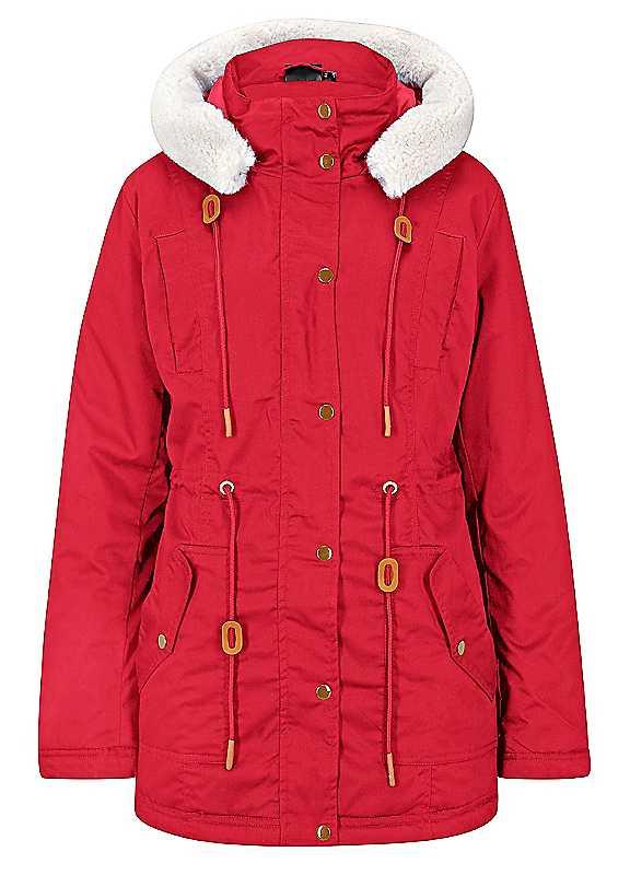 Witt Cotton Rich Hooded Coat - RED - Size 28 on Productcaster.