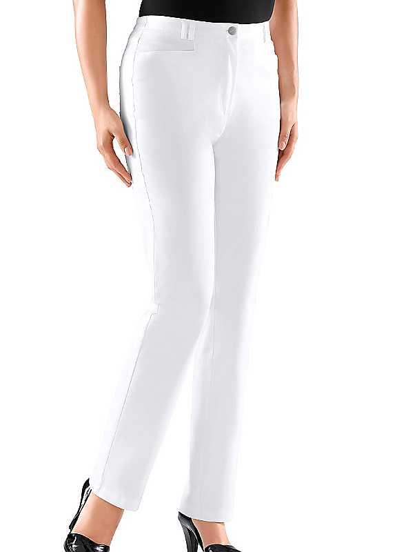 Plus Size Witt Easycare Elasticated Trousers - White - Size 12L on Productcaster.