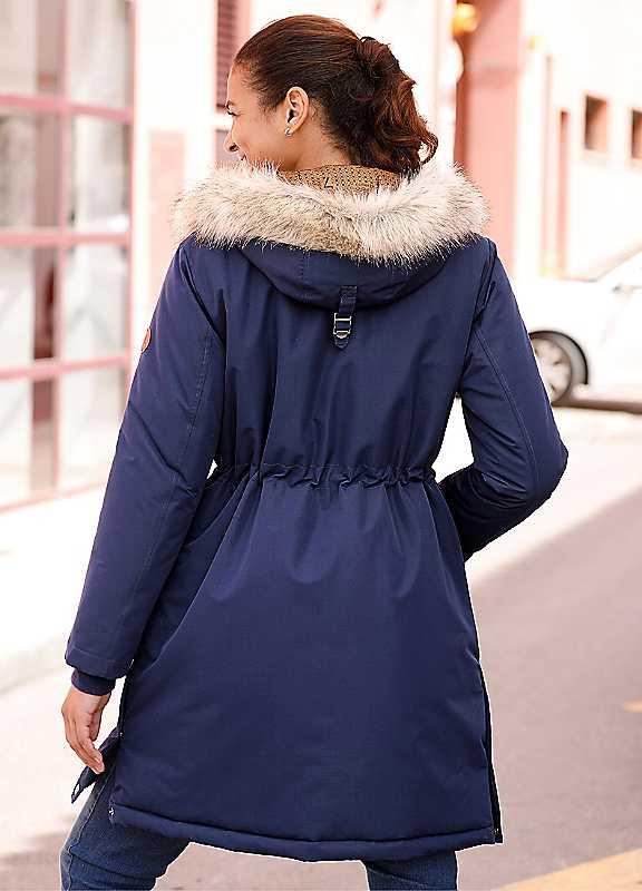 Witt Faux Fur Winter Jacket - Navy - Size 16 on Productcaster.