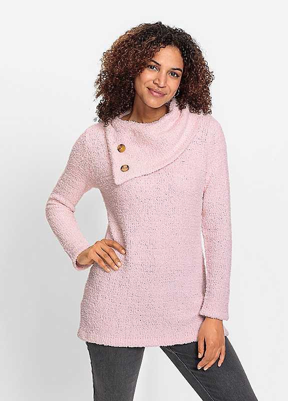 Witt Long High Neck Jumper - Light Pink - Size 18 on Productcaster.