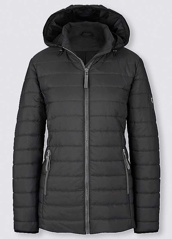 Plus Size Witt Quilted Hooded Jacket - Black - Size 28 on Productcaster.