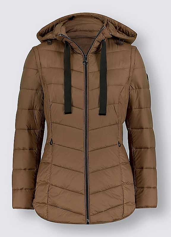 Witt 2 in 1 Quilted Coat - Brown - Size 12 on Productcaster.