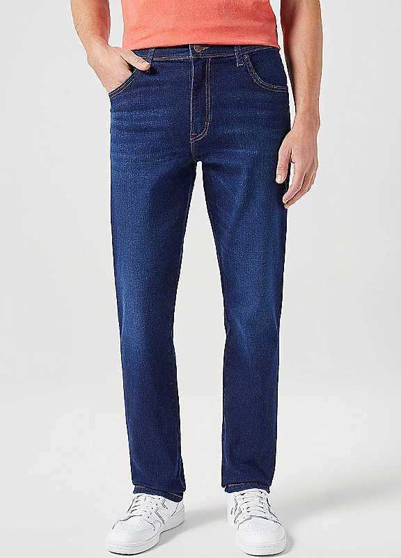 Wrangler Mens Slim Fit Jeans - Denim - Size 36R on Productcaster.