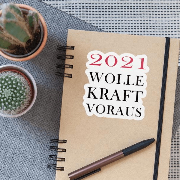 Wolle | Sticker | 2021 Wolle Kraft Voraus on Productcaster.