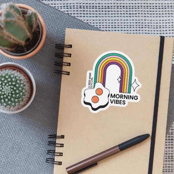 5-minute Craft, 5 Minutes Craft | Sticker | Mattweiß | 5-minute Crafts Morning Vibes Mit Regenbogen on Productcaster.