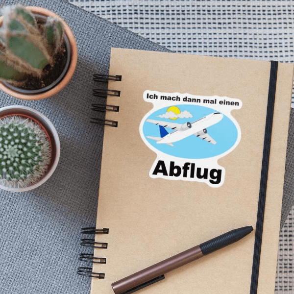 Abflug | Sticker | Abflug on Productcaster.