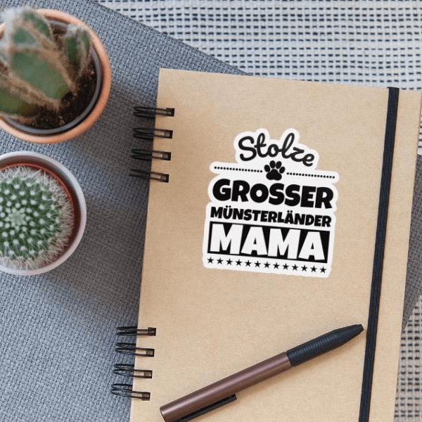 Grosse Münsterländer, Grosse | Sticker | Stolze Grosser Münsterländer Mama on Productcaster.