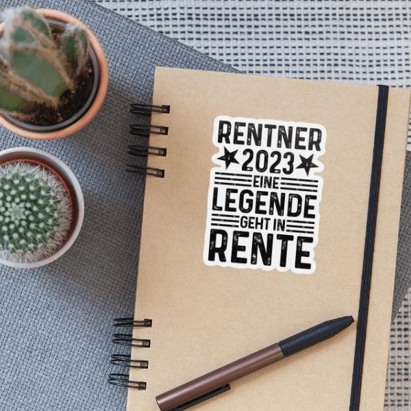 Rentner 2023, Rentner | Sticker | Rentner 2023 Eine Legende Geht In Rente Ruhestand on Productcaster.