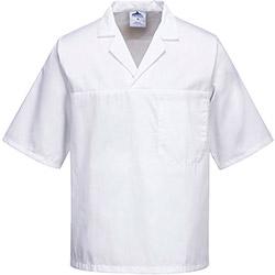 Portwest 2209 Bakers Short Sleeve Shirt White XSmall , HuntOffice.co.uk on Productcaster.