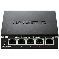 D-Link DES 105 Switch 5 x 10/100 desktop , HuntOffice.co.uk on Productcaster.