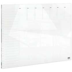 Nobo Glass Weekly Planner Whiteboard 430x560mm White 1915602 , HuntOffice.co.uk on Productcaster.