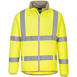 Portwest EC70 Eco Hi-Vis Fleece Jacket Yellow Medium , HuntOffice.co.uk on Productcaster.