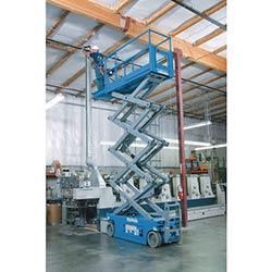 Self Propelled Scissor Lifts Steel Platform Height 5.79m Blue , HuntOffice.co.uk on Productcaster.