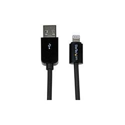 StarTech 3m 10ft Long Black Apple 8-pin Lightning Connector to USB Cable for iPhone / iPod / iPad USB Lightning Proprietary Connector MFI Black  on Productcaster.