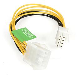 StarTech.com 8in EPS 8 Pin Power Extension Cable, 0.203 m, 8-pin EPS12V, 8-pin EPS12V, Male/Female, Straight, Straight , HuntOffice.co.uk on Productcaster.