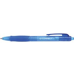 Q-Connect Retractable Ballpoint Pens - Blue, Pack of 10, Smooth Writing , HuntOffice.co.uk on Productcaster.