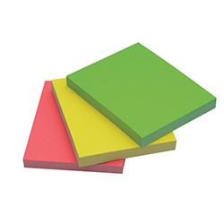 Pack of 3 Q-Connect Quick Note Repositionable Pad 40x50mm Assorted Neon , HuntOffice.co.uk on Productcaster.