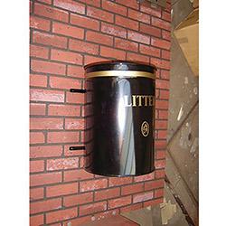 Knight Open Top Wall Mounted Litter Bin , HuntOffice.co.uk on Productcaster.