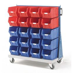 Single Sided Trolley C/W 10Xtc6 Blue , HuntOffice.co.uk on Productcaster.