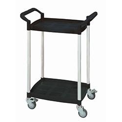 Mini 2 Shelf Service Cart Black , HuntOffice.co.uk on Productcaster.