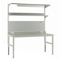 Complete Bolt Adjustable Bench 1200x750 Laminate Top , HuntOffice.co.uk on Productcaster.