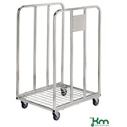 Low Height Roll Container LxWxH 530x630x1000mm. Bright Zinc Plated Finish , HuntOffice.co.uk on Productcaster.