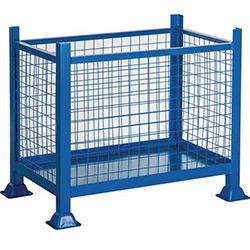 Steel Box Pallet Mesh Sided HxWxD 610x1220x915mm - 500kg Capacity , HuntOffice.co.uk on Productcaster.