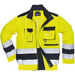 Portwest TX50 Lille Hi-Vis Jacket Yellow & Navy 3XL , HuntOffice.co.uk on Productcaster.