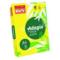 Rey Adagio Paper A4 80gsm Deep Yellow (Ream 500) ADAGI080X692 , HuntOffice.co.uk on Productcaster.