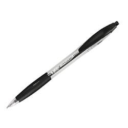 Bic Atlantis Retractable Ballpoint Pen Black Cushioned Grip Pack 12 , HuntOffice.co.uk on Productcaster.