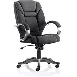 Galloway Executive Office Chair Black Fabric With Arms , HuntOffice.co.uk on Productcaster.