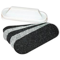 Franken Self Adhesive Felt Pads For Board Cleaning Wiper 5 Sheets , HuntOffice.co.uk on Productcaster.