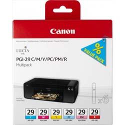 Canon PGI-29 6 Colour Ink Tanks Multipack 4873B005AA , HuntOffice.co.uk on Productcaster.