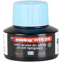 edding HTK 25 Bottled Refill Ink for Highlighter Pens 25ml Light Blue , HuntOffice.co.uk on Productcaster.