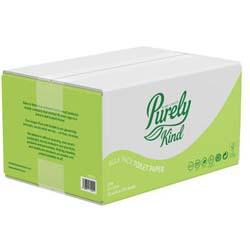 Purely Kind Toilet Paper Bulk Pack For Dispensers 2Ply Plastic Free Packaging FSC (7500 sheets) PK1101 , HuntOffice.co.uk on Productcaster.