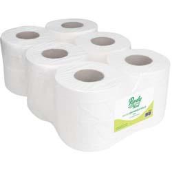 Purely Kind Centrefeed Rolls 2ply 100m FSC White (Pack 6) PK1210 , HuntOffice.co.uk on Productcaster.