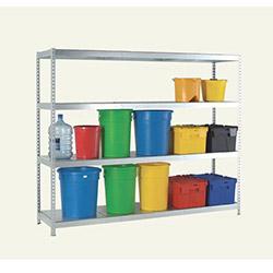 Heavy Duty Galvanised Shelving Complete Bay With Galvanised Shelving HxWxDmm 2000x1800x600 , HuntOffice.co.uk on Productcaster.