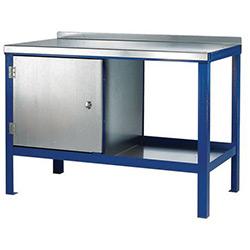 Heavy Duty Static Benches With Galvanised Tops H840 x L2000 x D900mm , HuntOffice.co.uk on Productcaster.