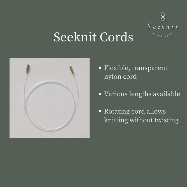 Seeknit verwisselbare nylon koorden, nylon kabels, verwisselbare onderdelen, messing fitting, lengte 5 inch tot 50 inch (13 cm tot 125 cm) on Productcaster.