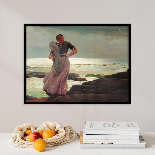 Vintage Küstenölgemälde | Winslow Homer | Ein Licht am Meer (1897) | Seaside Ölgemälde, Küstendruck, Ozean Malerei, Liebe Poster on Productcaster.