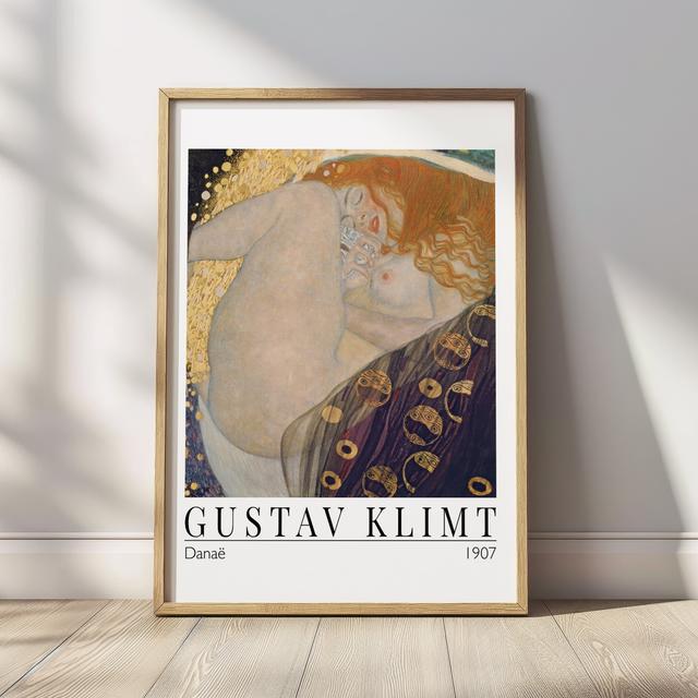 Kunst Poster, Gustav Klimt - Danae, Museum Art Show Wall Decor, berühmte Künstlerplakat, Symbolismus Malerei, bedruckbarer digitaler Download #0042 on Productcaster.