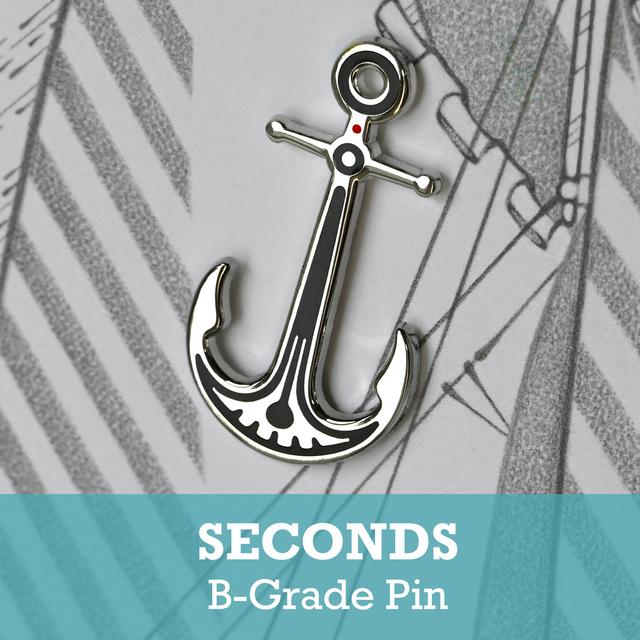 B-Ware Anker Hard Enamel Pin on Productcaster.