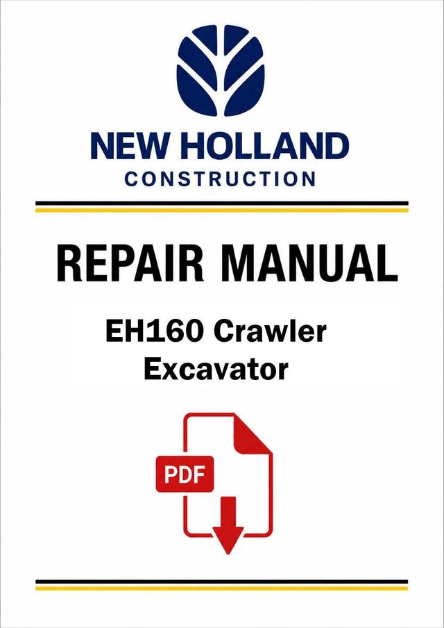 New Holland EH160 Raupenbagger Pdf Reparaturanleitung 6-75770NA on Productcaster.