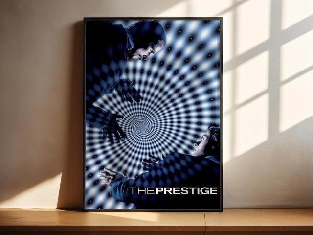 Das Prestige-Filmplakat im Vintage-Stil | Hochwertiger Druck | Fotowandbild auf Leinwand | Verschiedene Größen on Productcaster.