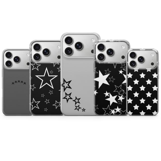 Schwarze Grunge Handyhülle Dark Star für iPhone 16e, 17 Pro Max, 15, 13, Samsung S26, A56, Pixel 10, 9A on Productcaster.