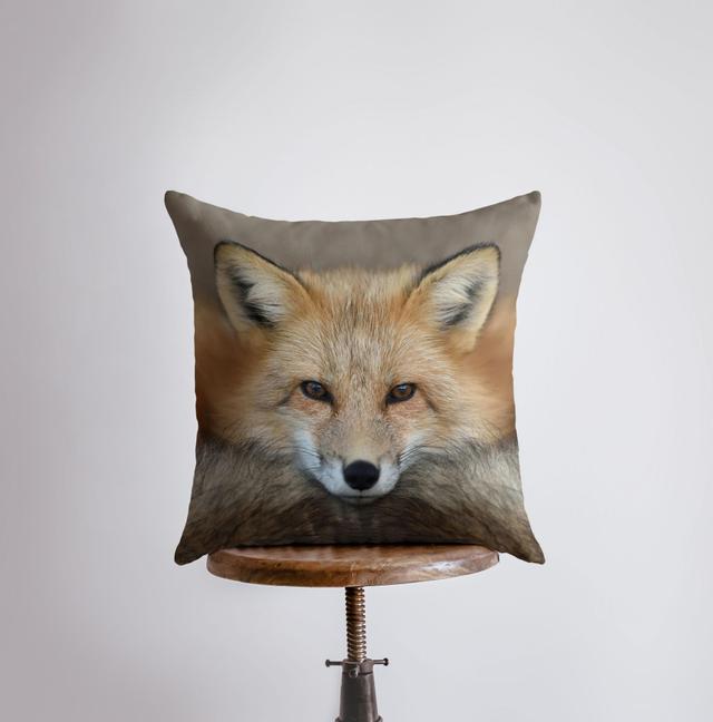 Fox Face | Kussensloop | Fox Decor | Gooi kussen | Wildernis | Bosdier | Dierenliefhebber | Dieren | Wilde dieren | Gooi Kussen on Productcaster.