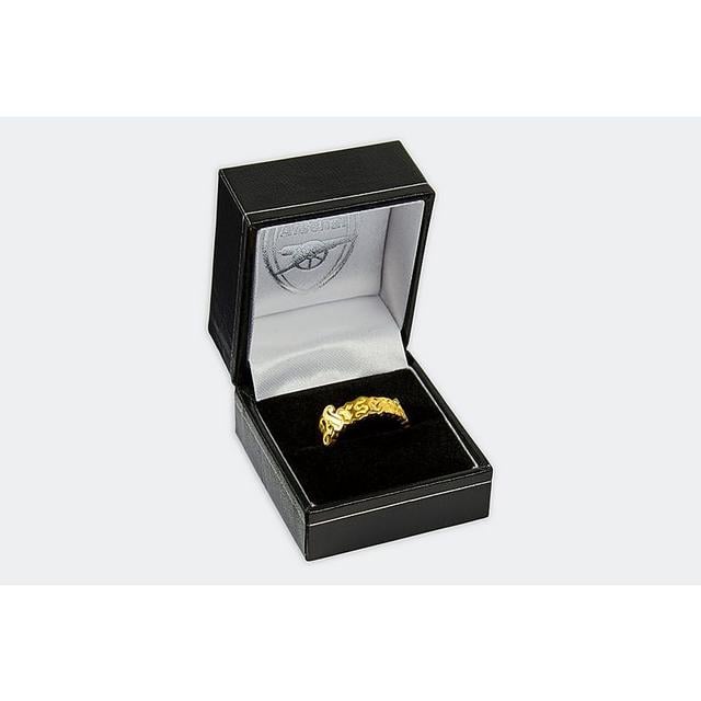 Arsenal 18ct Gold Plated Gothic Ring on Productcaster.